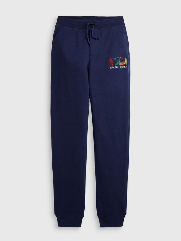 ATHLETIC sports pants with logo embroidery - 1