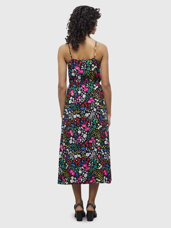 Dress with thin straps and floral print - 2