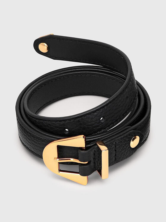 ALEGORIA belt in black with gold accents - 1