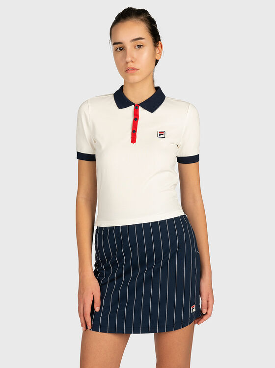 Tricou polo HATEYA cu guler contrastant - 1