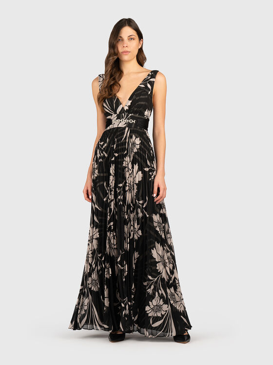 Rochie maxi cu imprimeu floral - 1