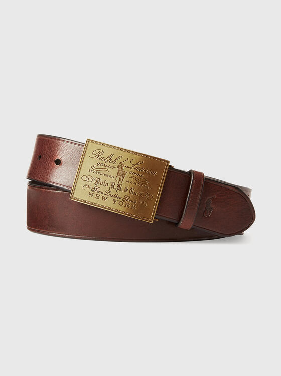 Brown leather belt  - 1