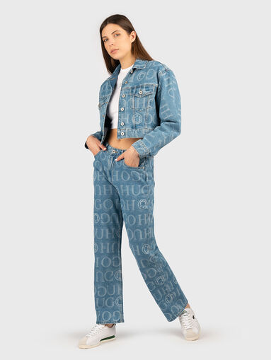 ELYAH light blue jeans with print - 5