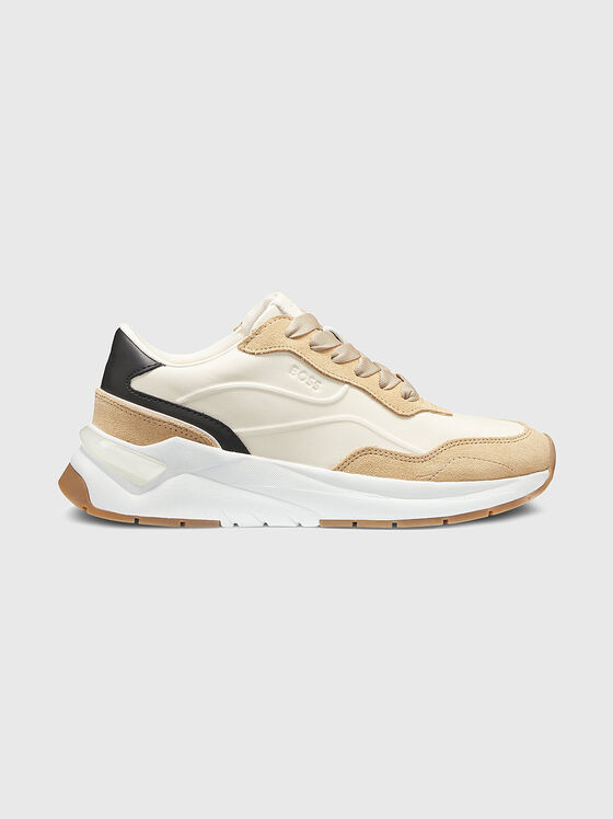 Sports shoes with suede details - 1