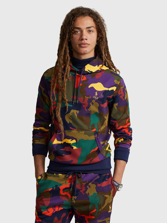 Camouflage print sweatshirt  - 1
