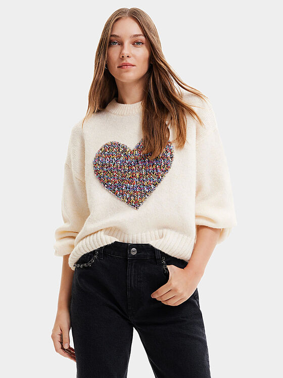 CORY sweater with contrasting accent - 1