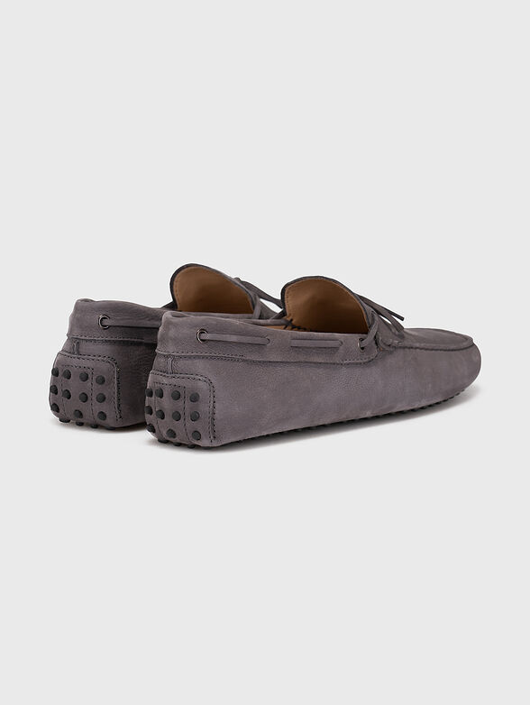 Suede loafers in grey colour - 3