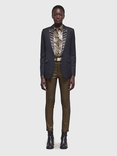 Jacket with accent lapels   - 4