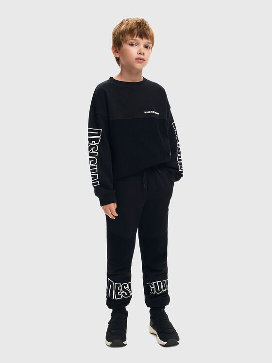 Pantaloni sport cu logo imprimat - 1