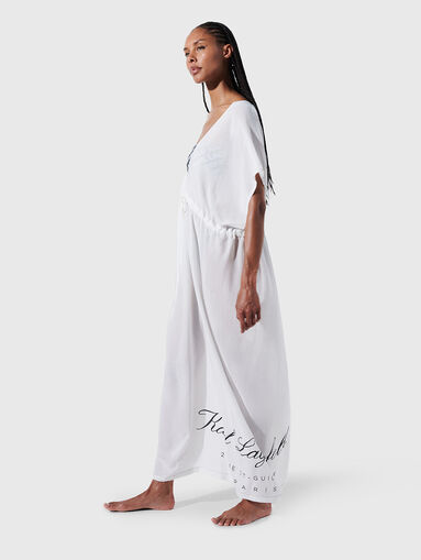 HOTEL KARL printed kaftan in black - 4