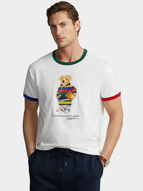 T-shirt with Polo Bear print and colored accents - 1