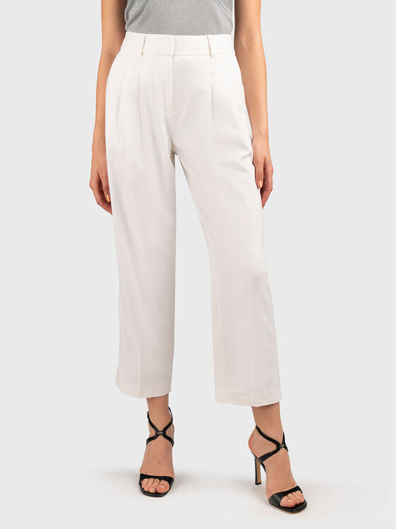 Straight cropped trousers  - 1