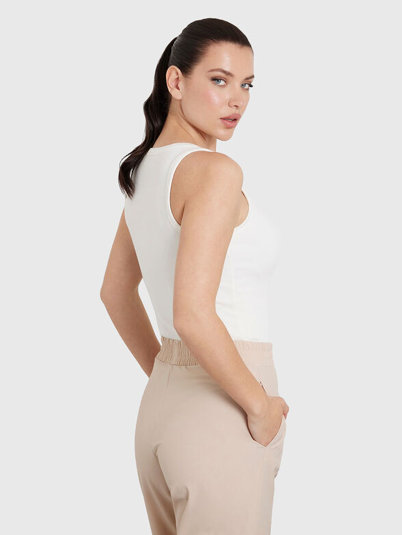 COLETTE beige рibbed top - 3