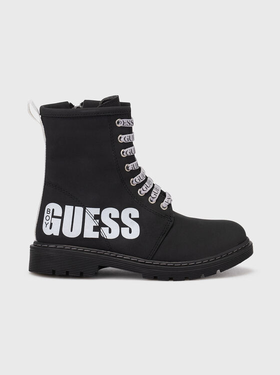 JULIAN ankle boots with contrasting logo - 1
