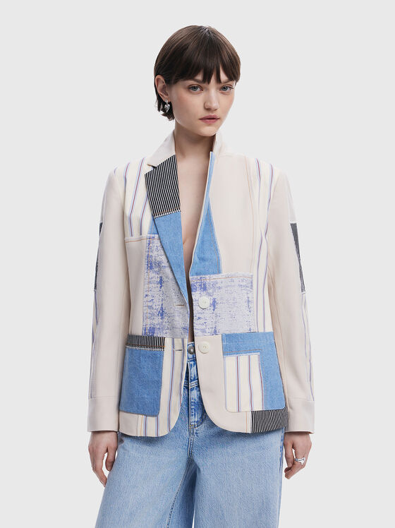 Jachetă cu patchwork - 1