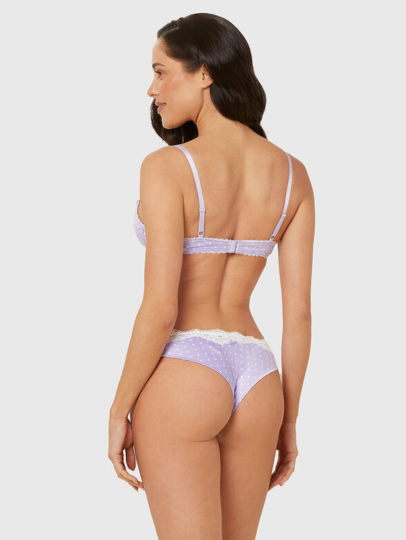DOTTY brazilian bikini with lace detail - 2