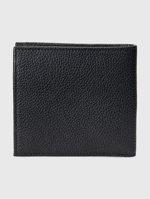 Leather wallet with granular texture - 2