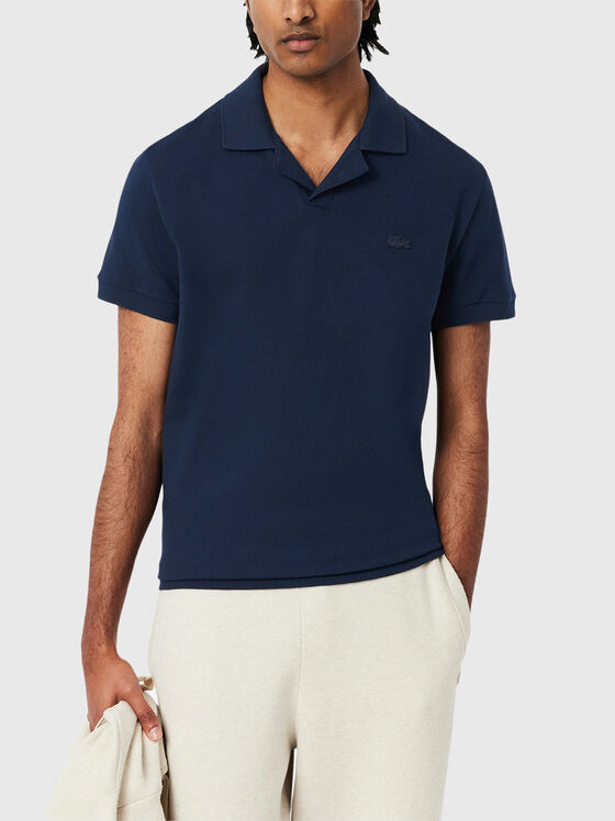 Tricou polo cu detaliu logo - 1