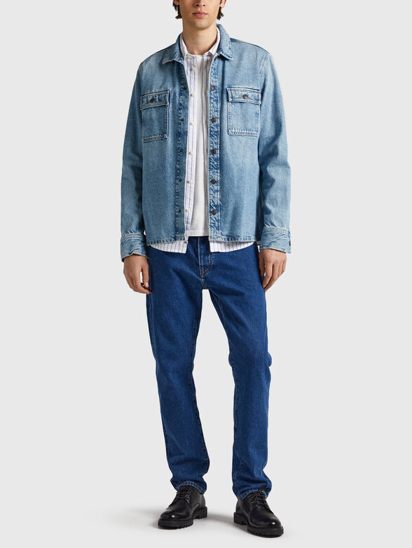 WESTON denim jacket with logo patch - 2