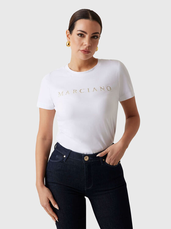 Tricou din bumbac CANDY cu decolteu oval - 1