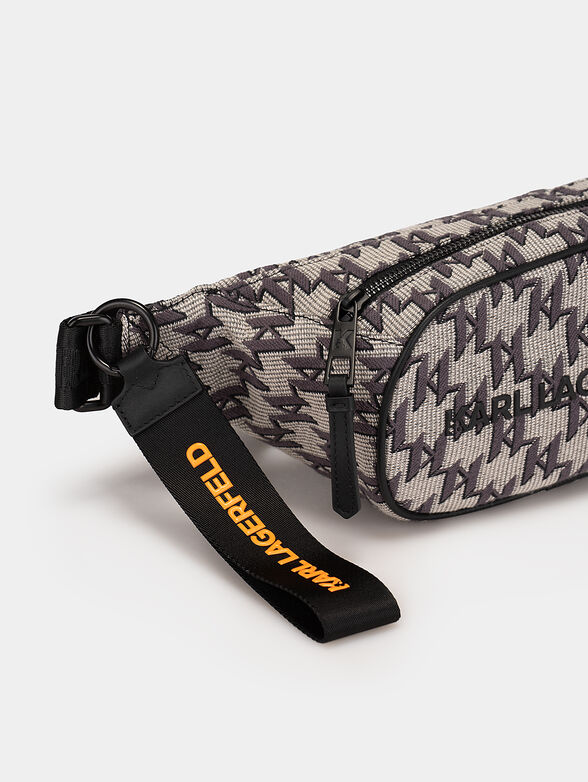Waist bag with monogram logo print - 3