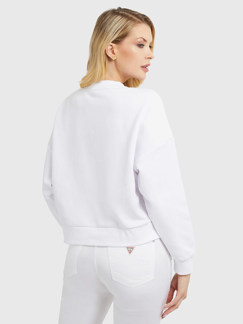 Pink pale sweatshirt with accent logo in  - 3
