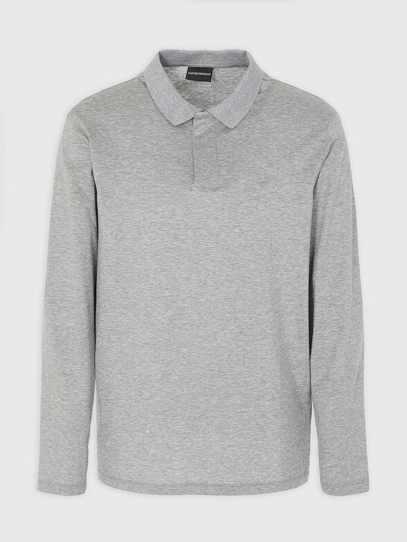 Long sleeved polo shirt with logo - 1