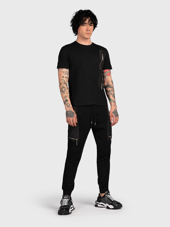 Tricou cu fermoare de accent - 2