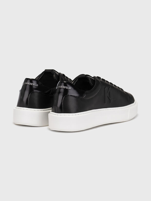 MAXI KUP black leather sports shoes  - 3