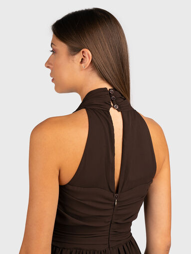 Brown jumpsuit with wide legs - 3