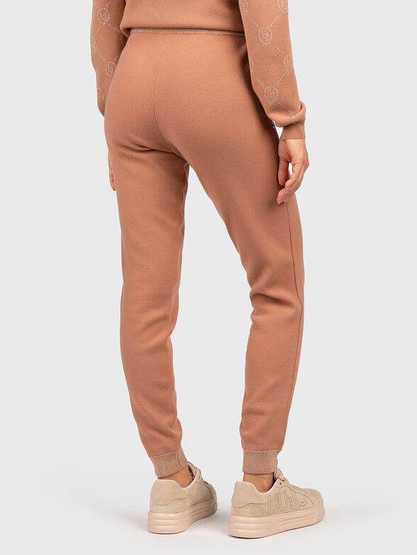 Viscose blend sports trousers - 2