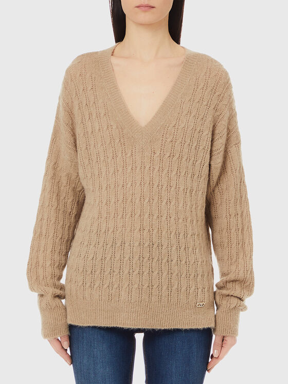 V-neck sweater - 1