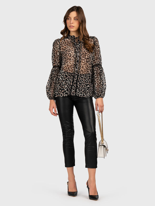 JOSETTE blouse with animal print - 2