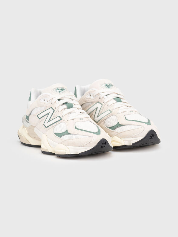9060 sports shoes made of leather with logo - 2