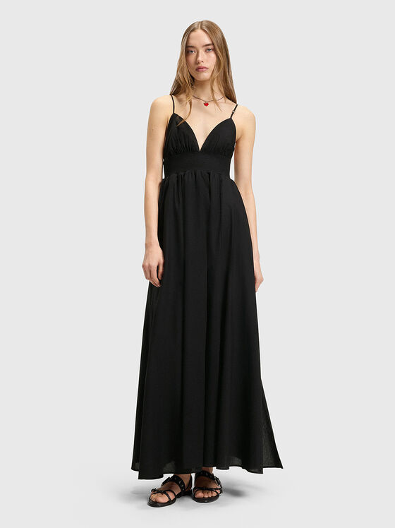 Rochie maxi din bumbac KAPILU - 1