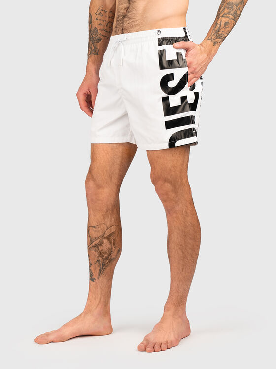 Beach shorts with logo accent - 1