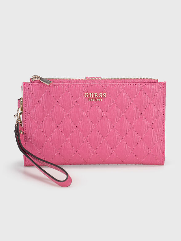 YARMILLA quilted wallet in black color - 1