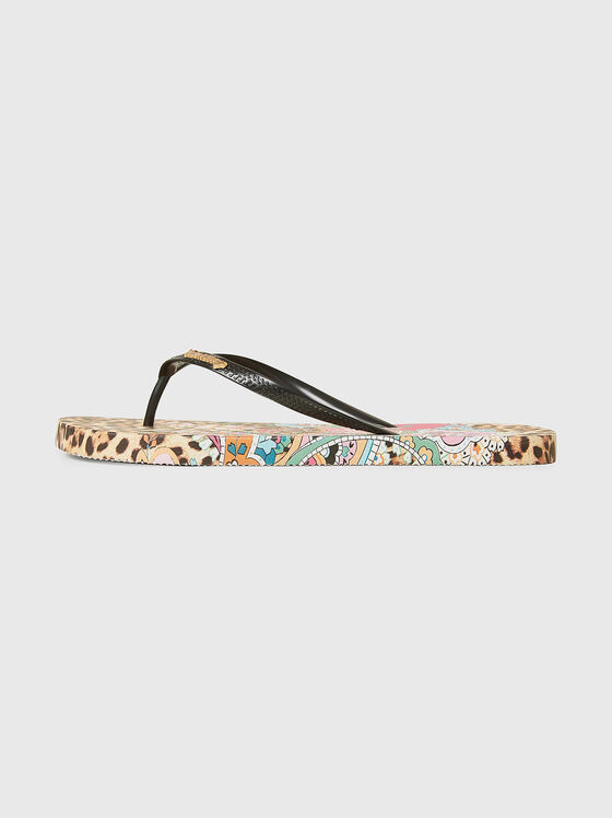 MIRA beach slippers with print - 1