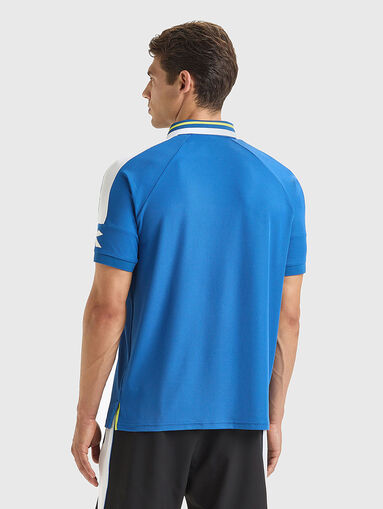 Sports polo-shirt in blue color - 3