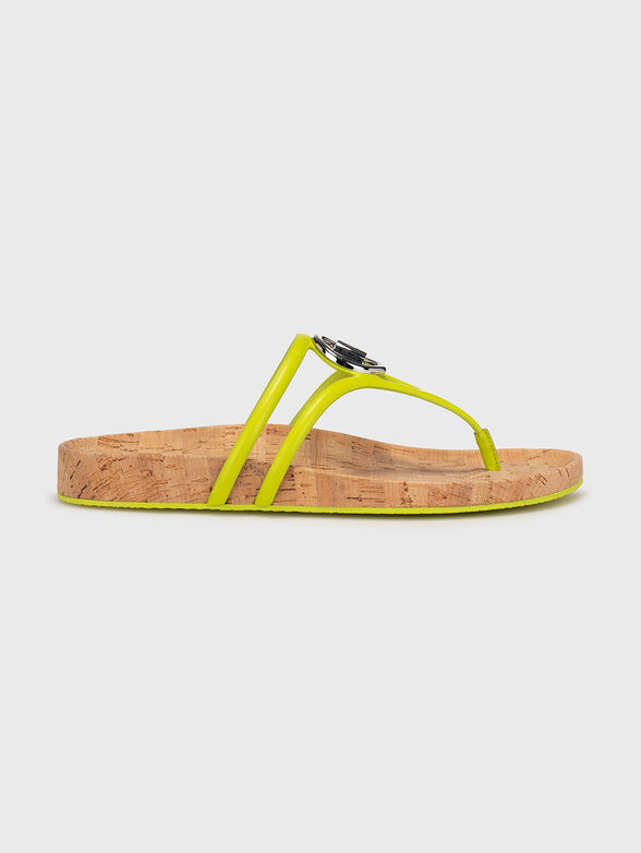 HAMPTON black leather sandals - 1