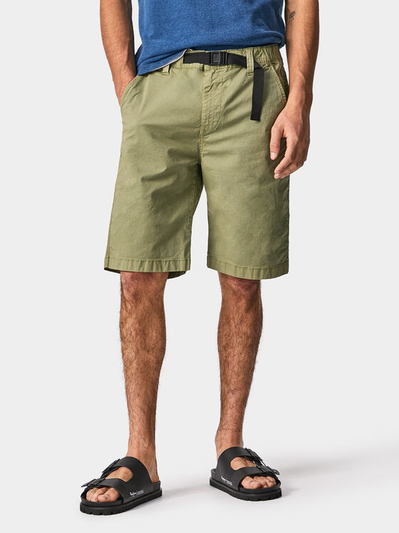Pantaloni scurți verzi din bumbac OWEN - 1