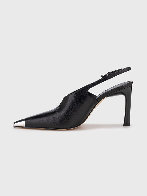 KASIA leather heeled shoes - 4