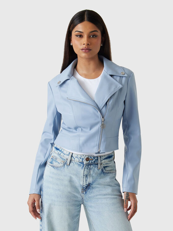 Short jacket with accent zipper - 1
