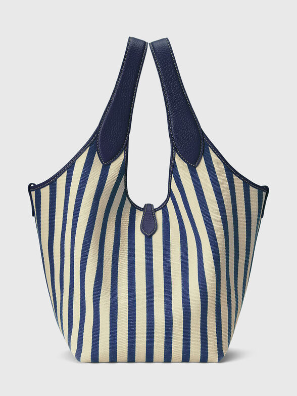 Striped canvas tote bag - 3