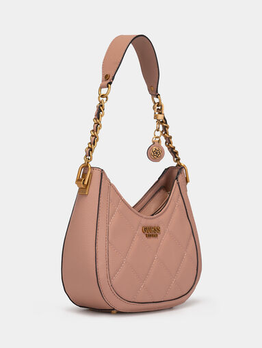 ABEY hobo bag in beige color with quilted effect - 3