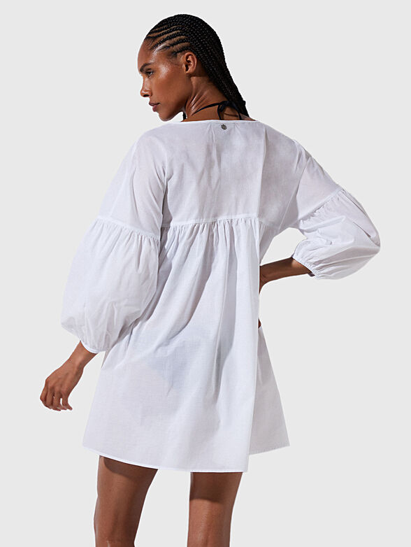 V-neck cotton beach dress - 2