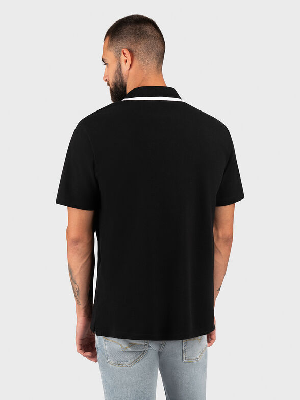 Polo-shirt with contrasting logo  - 3