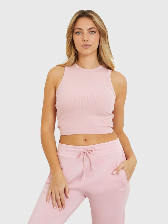 Top scurt EDIE cu detaliu logo - 1