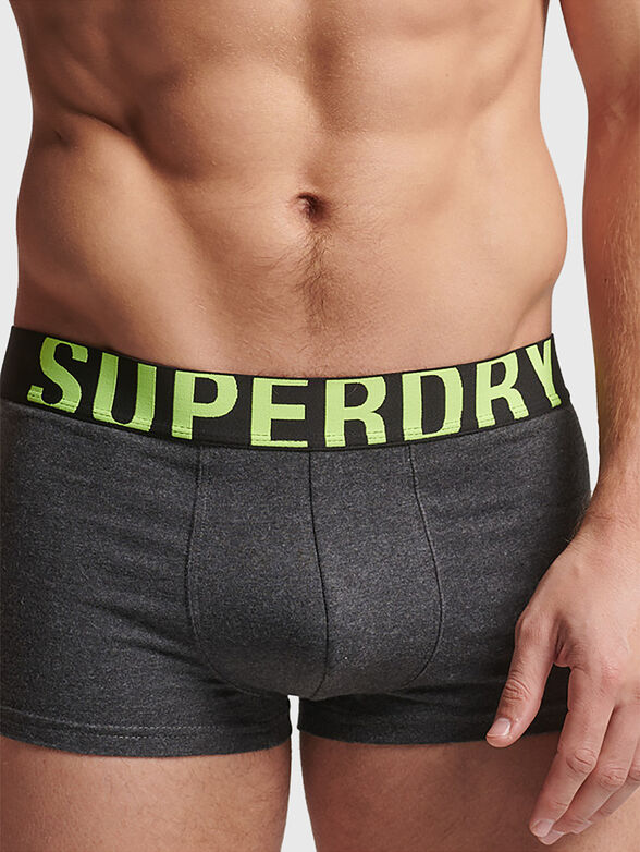 2-pack boxers with branded logo branding - 1