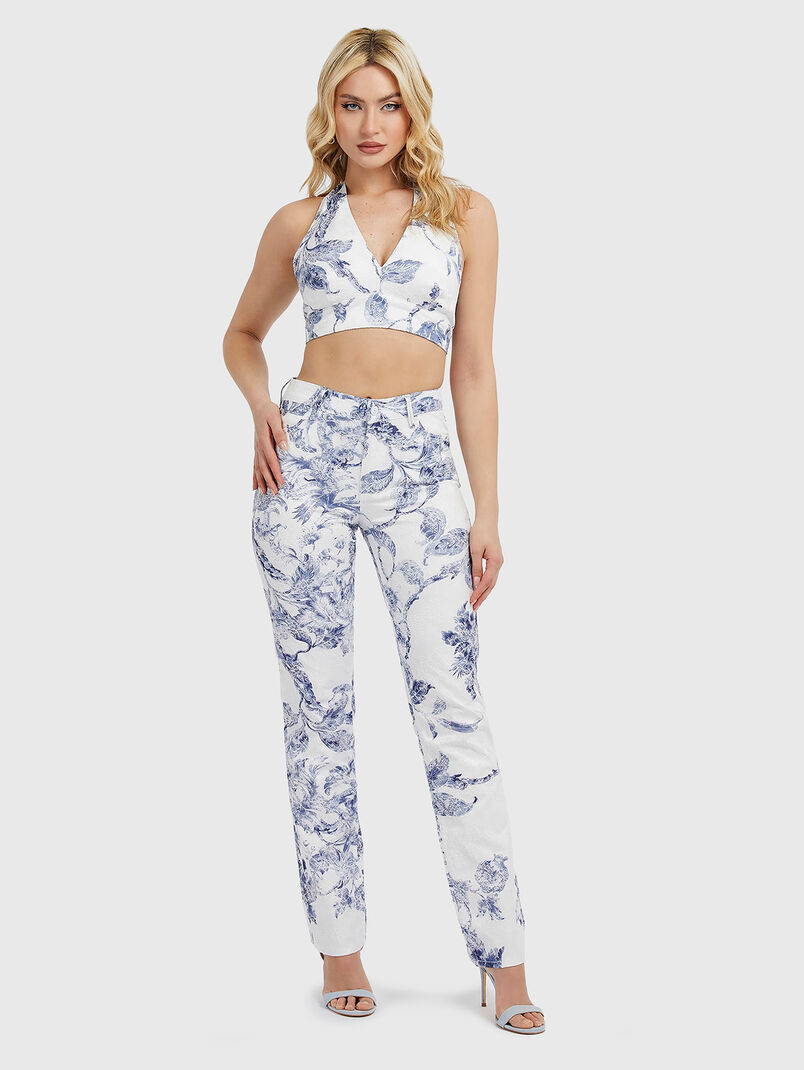 Pants with floral print - 3